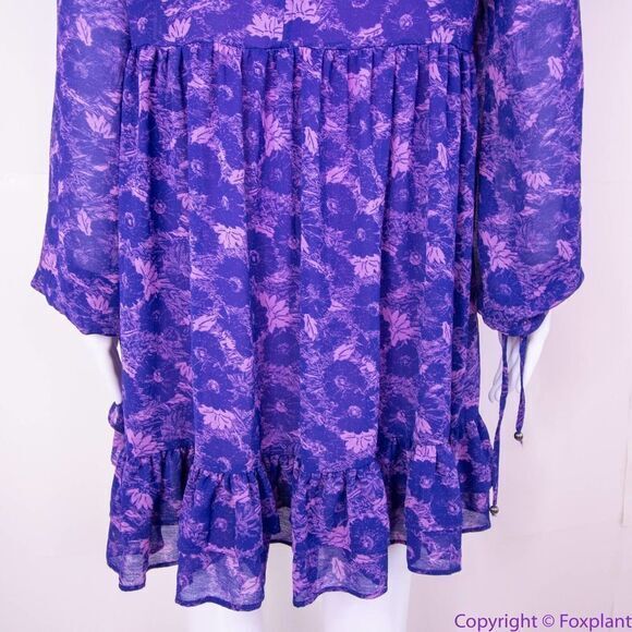 NEW Free People These Dreams purple Mini Dress, S - Picture 8 of 16